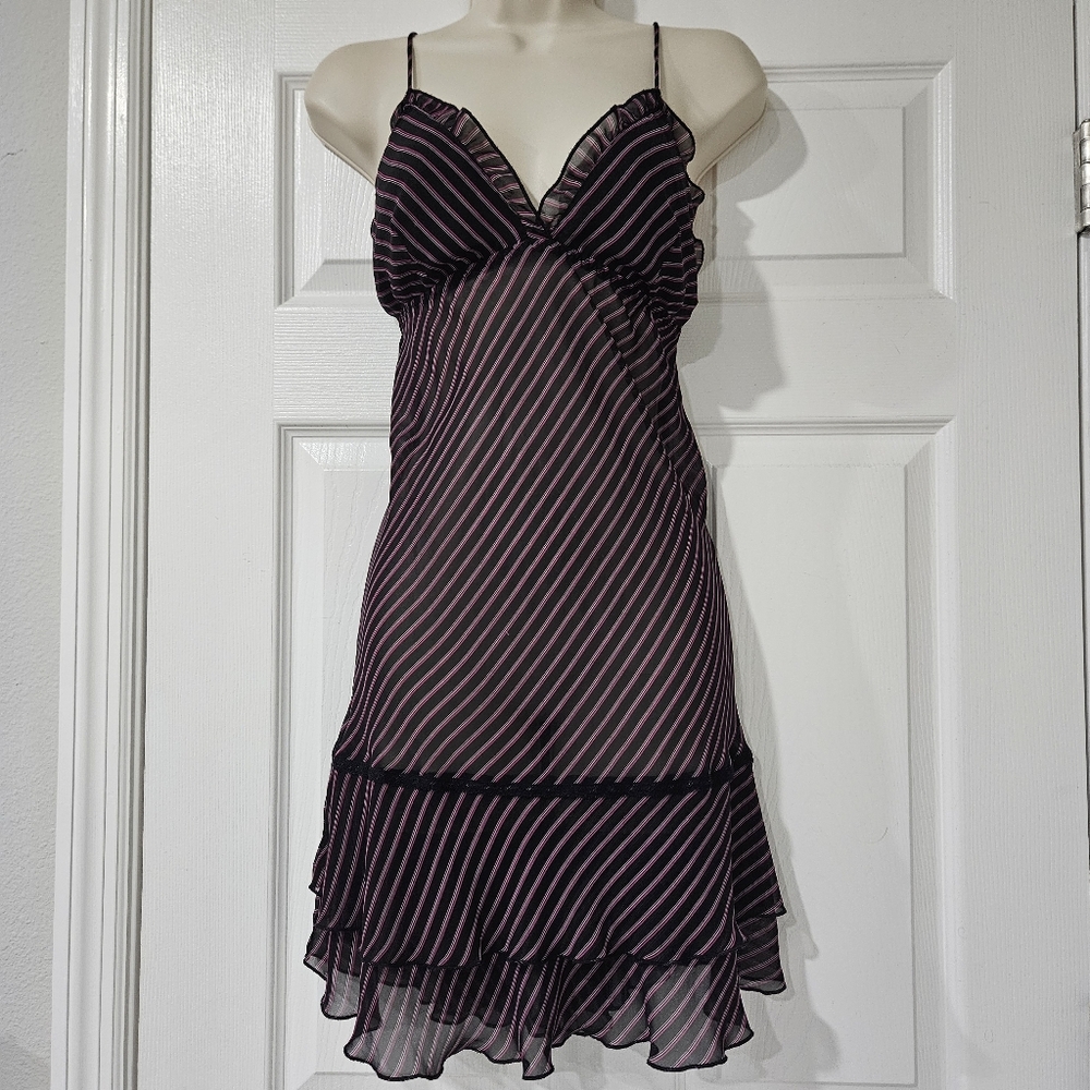Striped Black and Pink Dress